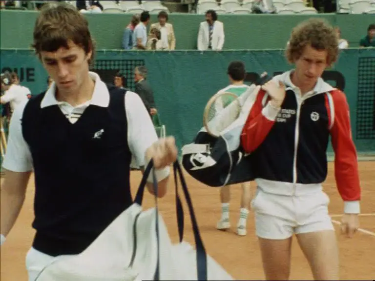 Ivan Lendl and John McEnroe take the court