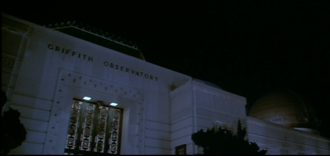 Image from The Rocketeer: Exterior shot of the Griffith Observatory