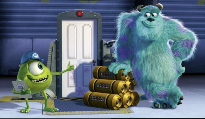 Mike (voice: Billy Crystal) and Sully (voice: John Goodman) in Monsters, Inc.
