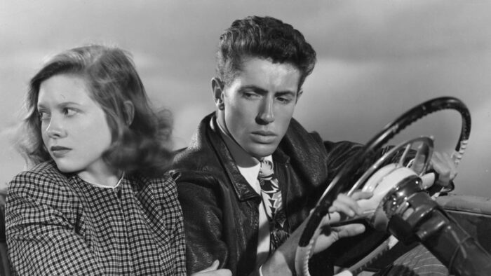 Cathy O'Donnell and Farley Granger in They Live by Night