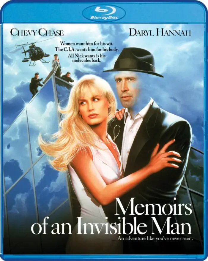 The Blu-ray cover for Memoirs of an Invisible Man