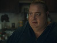 A close-up of Charlie (Brendan Fraser) standing in the kitchen of his apartment.