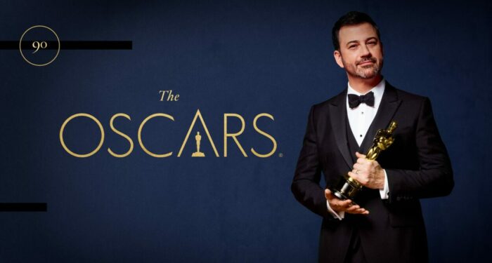 Jimmy Kimmel hosting the 90th Oscars in 2017