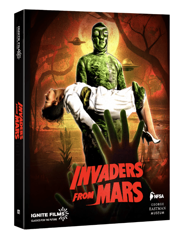 Invaders from Mars cover of the 4K bluray case 