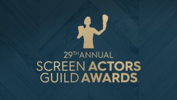 A logo reading 29th Annual Screen Actors Guild Awards.