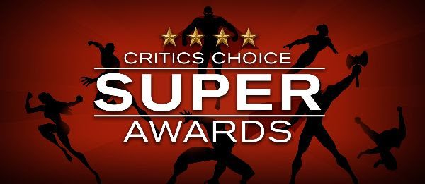 The splash logo of the Critics Choice Super Awards