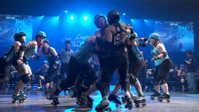 The Minnesota Mean Roller Derby team in action.