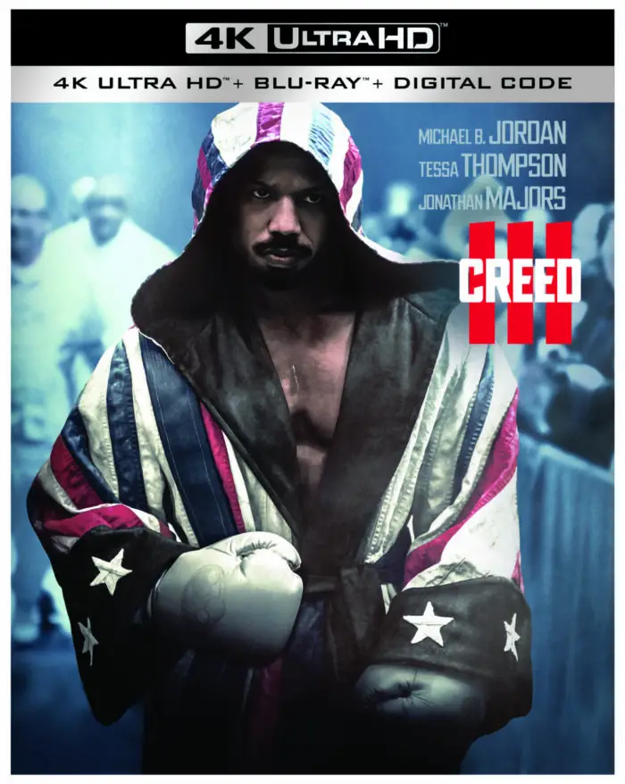 The 4K UHD cover art for Creed III