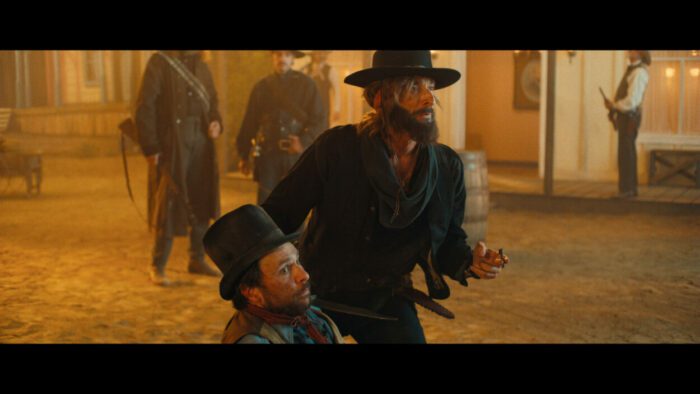 Charlie Day and Adrien Brody dressed as cowboys in Fool's Paradise, a comedy courtesy of Roadside Attractions.