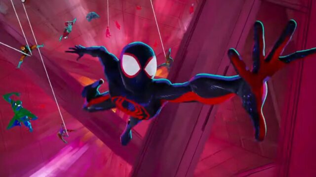 Shameik Moore voice Miles Morales/Spider-Man in Spider-Man: Across the Spiderverse (Sony)