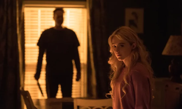Vince Vaughn as The Butcher and Kathryn Newton as Millie in Freaky