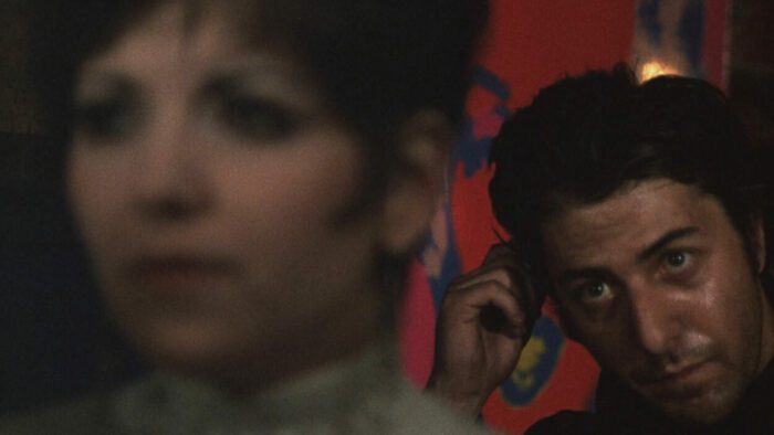 Brenda Vaccaro (left) and Dustin Hoffman (right) in Midnight Cowboy from Desperate Souls.