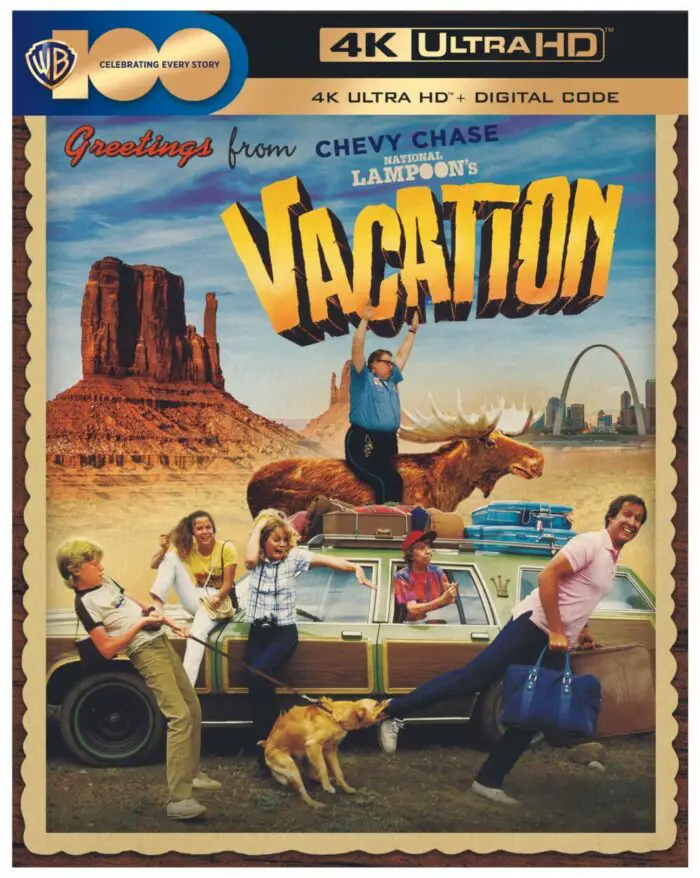 The 4K UHD disc cover art for National Lampoon's Vacation