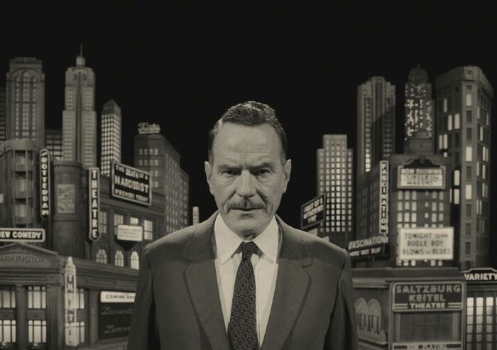 Bryan Cranston hosts the teleplay framing device segment of Asteroid City.