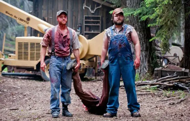 Alan Tudyk as Tucker and Tyler Labine as Dale in Tucker and Dale vs Evil