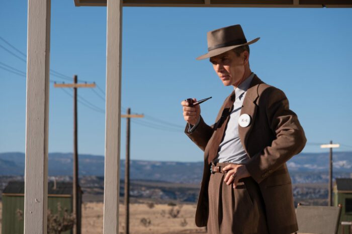 Cillian Murphy is J. Robert Oppenheimer in OPPENHEIMER, written, produced, and directed by Christopher Nolan. © Universal Pictures. All Rights Reserved.