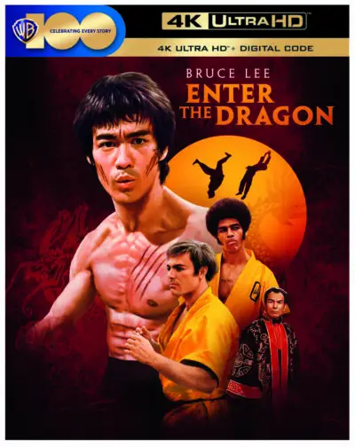 4K disc art for Warner Bros. film Enter the Dragon