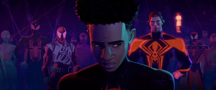 Miles Morales (Shameik Moore) contemplates the weight of his father's imminent death as a potential canon event.