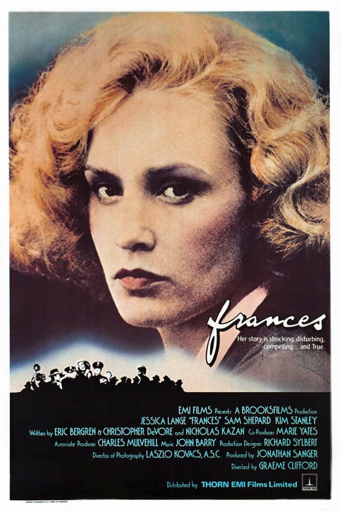 The movie poster for Frances.