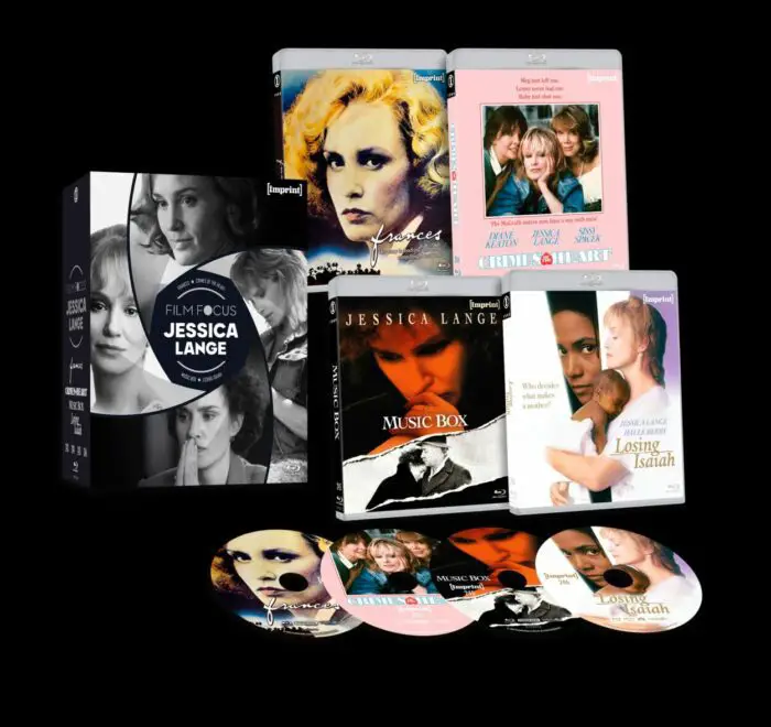 The contents of the Jessica Lange box set from Imprint Films