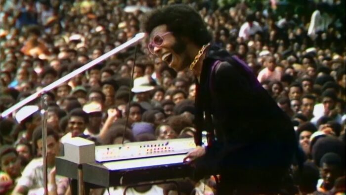 Sly Stone performs.
