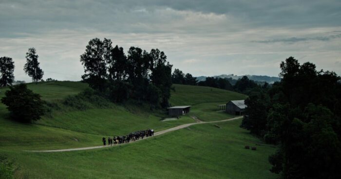 A funeral procession in Central Appalachia.