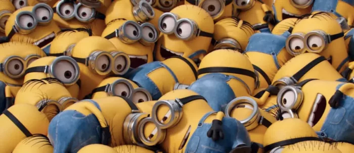 Many of the Despicable Me Minions 