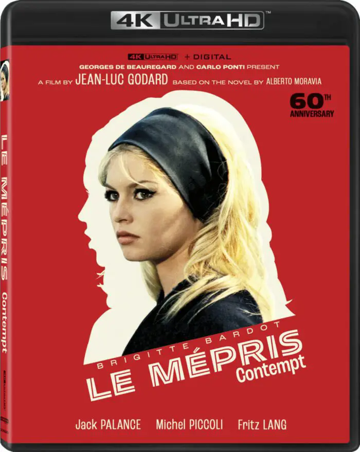 Cover of Lionsgate 4K Disc of Le Mepris/Contempt.