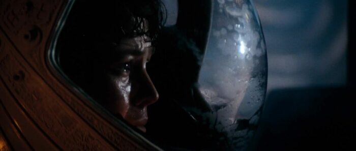 Close-up of Sigourney Weaver in Alien