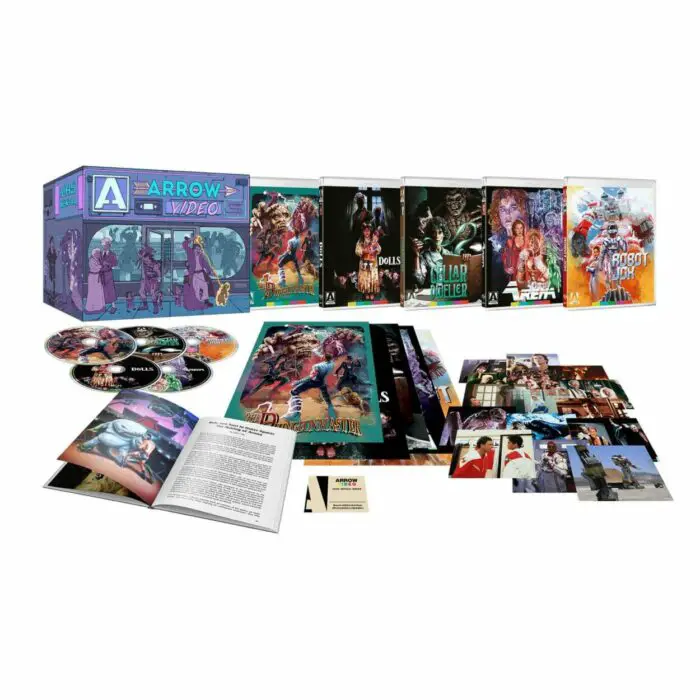 The contents of the box set for Enter the Video Store.
