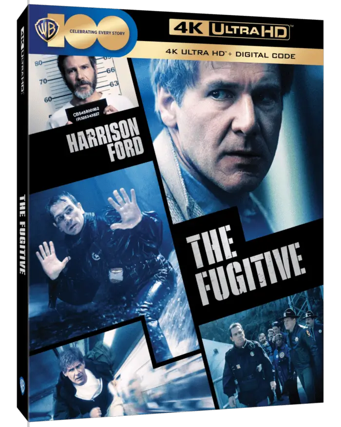 The 4K disc cover art of The Fugitive