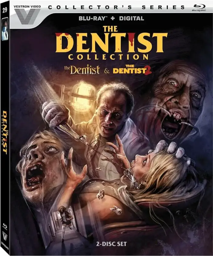 The Blu-ray cover of The Dentist 1 & 2.