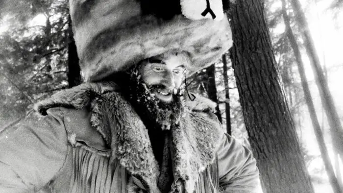 Ryland Brickson Cole Tews as Jean Kayak wearing fur in the frigid winter cold.