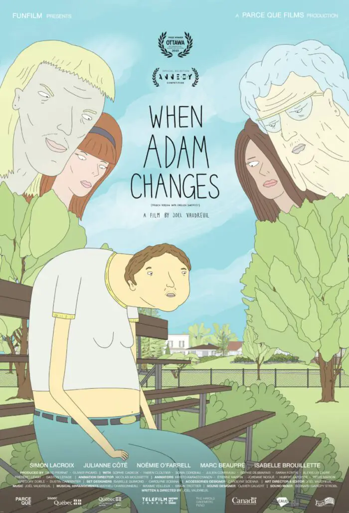 Poster depicting the primary characters in When Adam Changes.