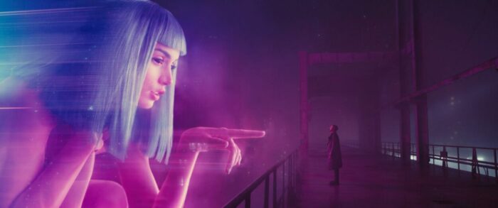 Ana de Armas and Ryan Gosling in Blade Runner 2049 (Warner Bros.)