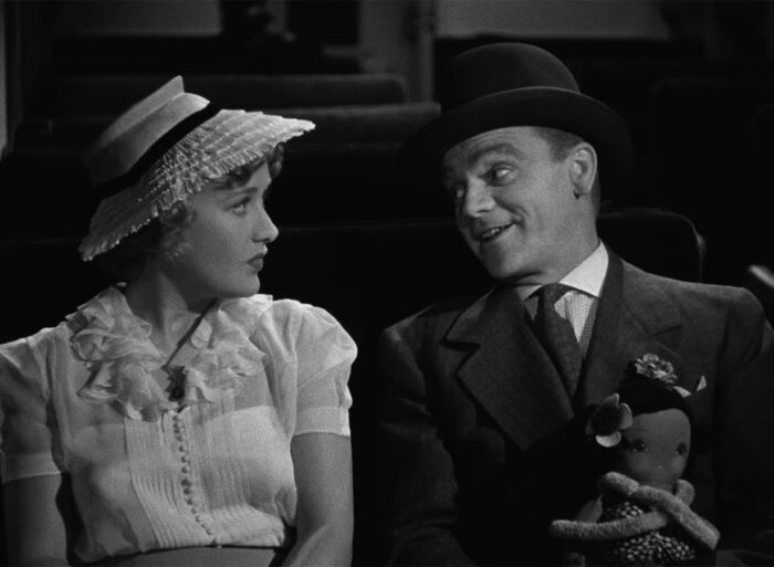James Cagney and Jean Sherman talk in The Roaring Twenties.