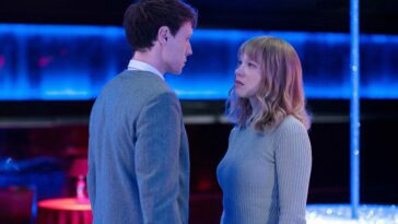 image from The Beast showing George Mackay as Louis (left) and Lea Seydoux as Gabrielle (right)