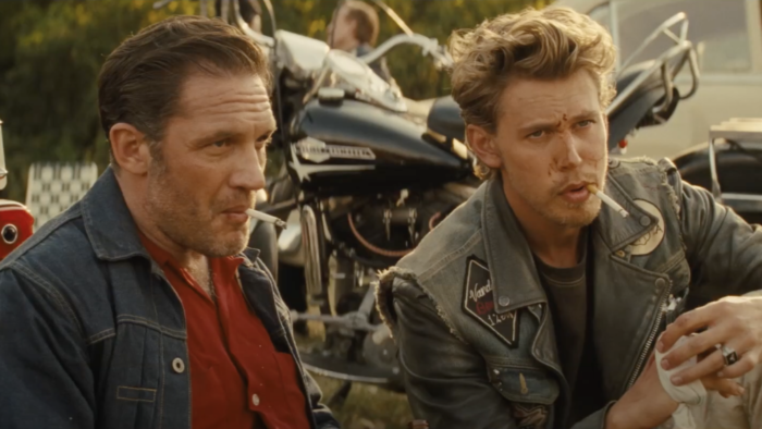 Tom Hardy and Austin Butler in The Bikeriders (Focus Features)