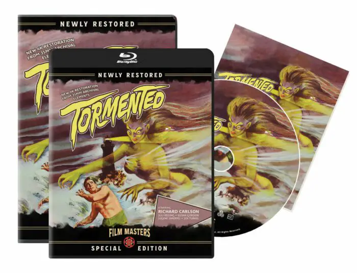 Blu-ray and DVD special edition packaging of Tormented.