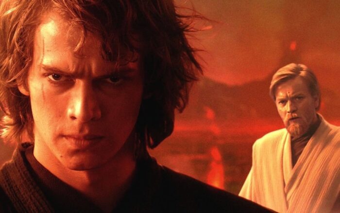 Hayden Christensen as Anakin Skywalker and Ewan McGregor as Obi-Wan Kenobi in <em>Star Wars: Episode III - Revenge of the Sith</em>. Photo: Courtesy of Lucasfilm.