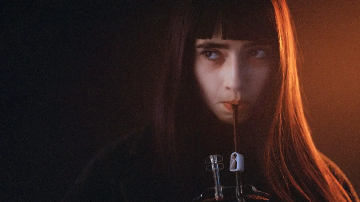 Sara Montpetit in Humanist Vampire Seeking a Consenting Suicidal Person -- image curtesy of Drafthouse Films /ART ET ESSAI