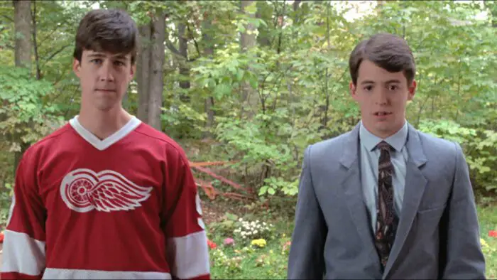 (R-L) Alan Ruck and Matthew Broderick in 'Ferris Bueller's Day Off' (1986)image curtesy of Paramount Pictures