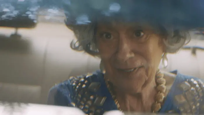 Monica Piper as the grandmother in Grandma Bruce.