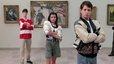 (R-L) Alan Ruck, Mia Sara and Matthew Broderick in 'Ferris Bueller's Day Off' (1986)image curtesy of Paramount Pictures