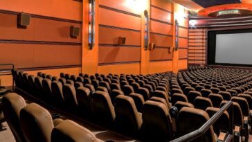 The interior of the Lake Theatre in Oak Park